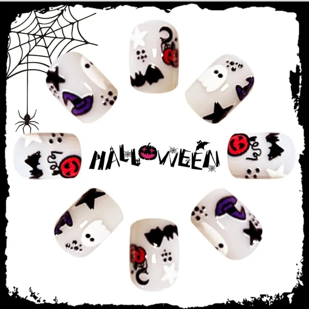💄 Halloween Press On Nails -24 Nails - Picture 2 of 4